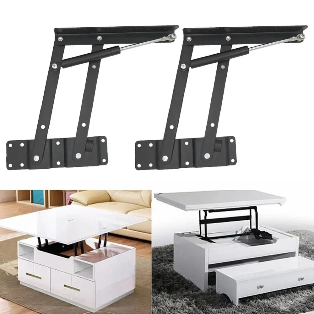 

1 Pair Foldable Top Lifting Frame Practical Durable Table Lid Lifters Anti-corrosion Convenient Furniture Accessories