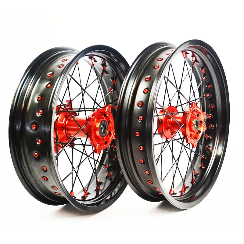 

17x3.5 17x4.5 Aluminum Motorcycle Wheel Supermoto Wheels Set For Honda CRF300L