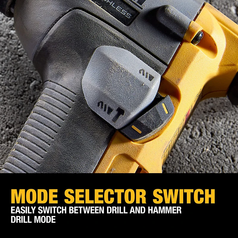Imagem -04 - Dewalt Dch172 sem Escova 20v Portátil Bateria de Lítio Martelo Impacto Broca Absorção de Choque Design 16 mm Atômica Broca Compacta
