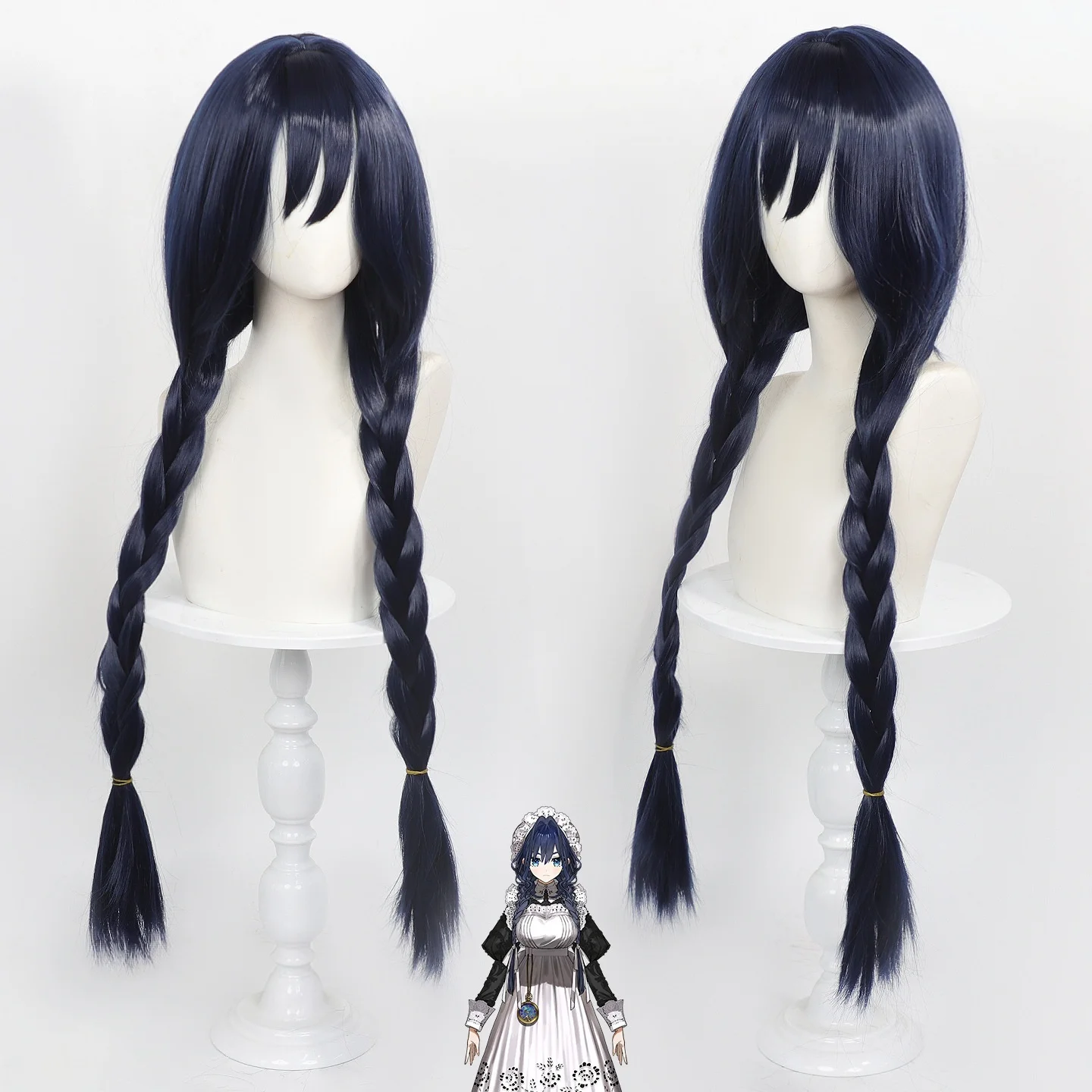 Ouro Kronii Cosplay Wig Rose Net Hololive English Ouro Kronii Wig Halloween Party