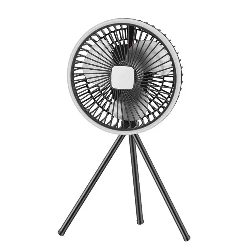 N85R-10000Mah Camping Fan Rechargeable Desktop Portable Air Circulator Wireless Ceiling Electric Fan With Power Tripod Durable G