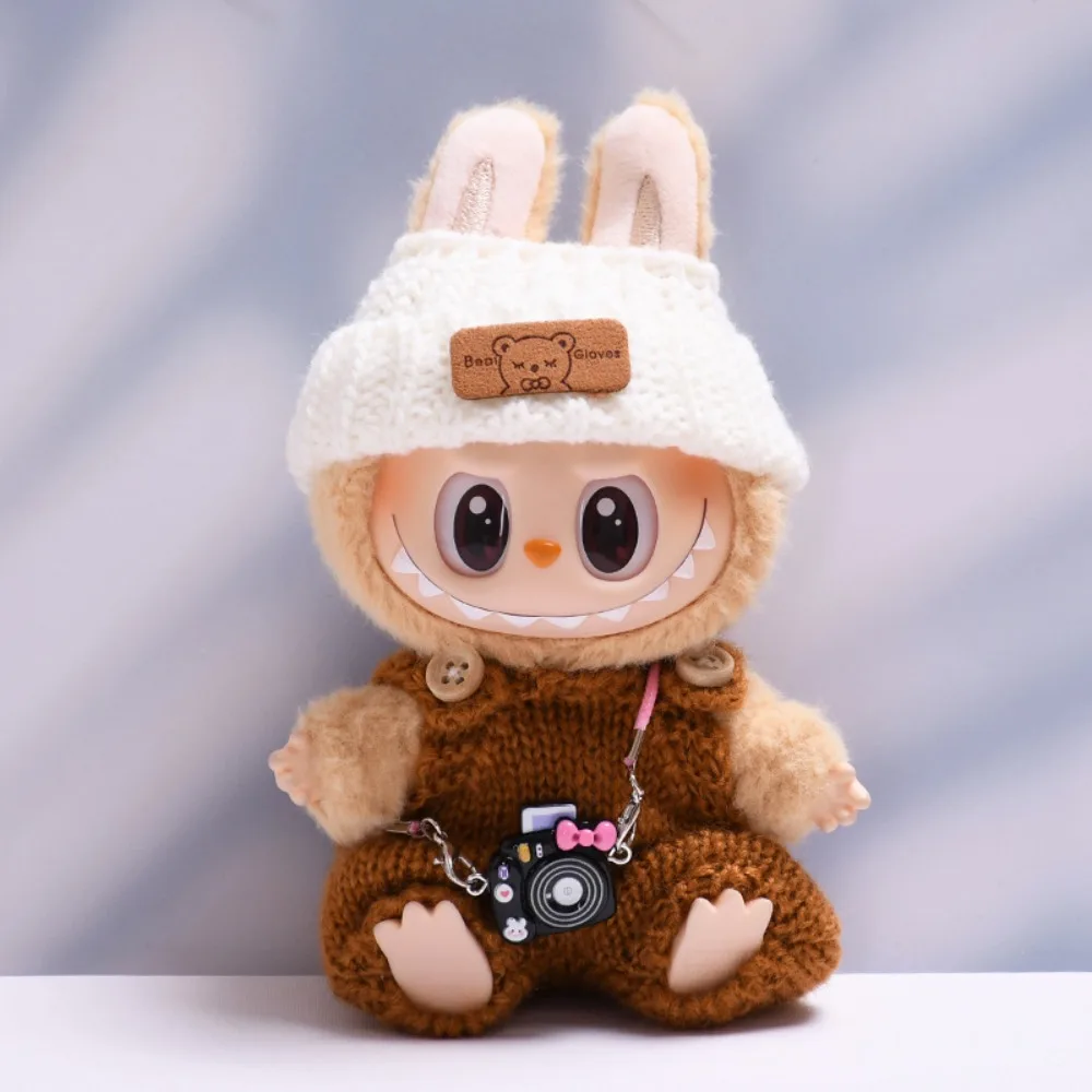 

Кукольная одежда Ropa Labubu, аксессуары для 15/17 см, Labubu V2 V1, плюшевая кукольная одежда, красочный свитер, детская игрушка, подарок для девочки