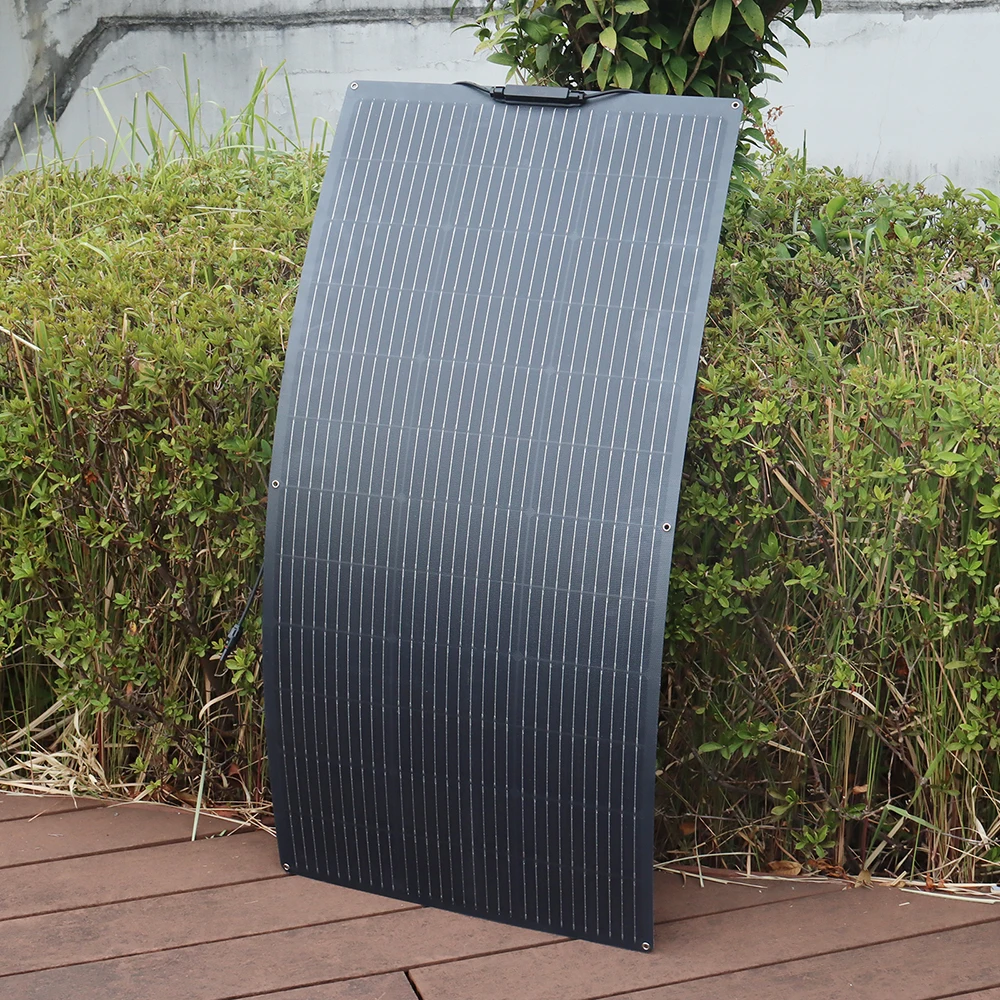 12V 50w / 100W / 120W / 150W Flexible Solar Panel Kit, PET OR ETFE Solar Battery Charger for RV, Boat, Camping and Outdoor Use