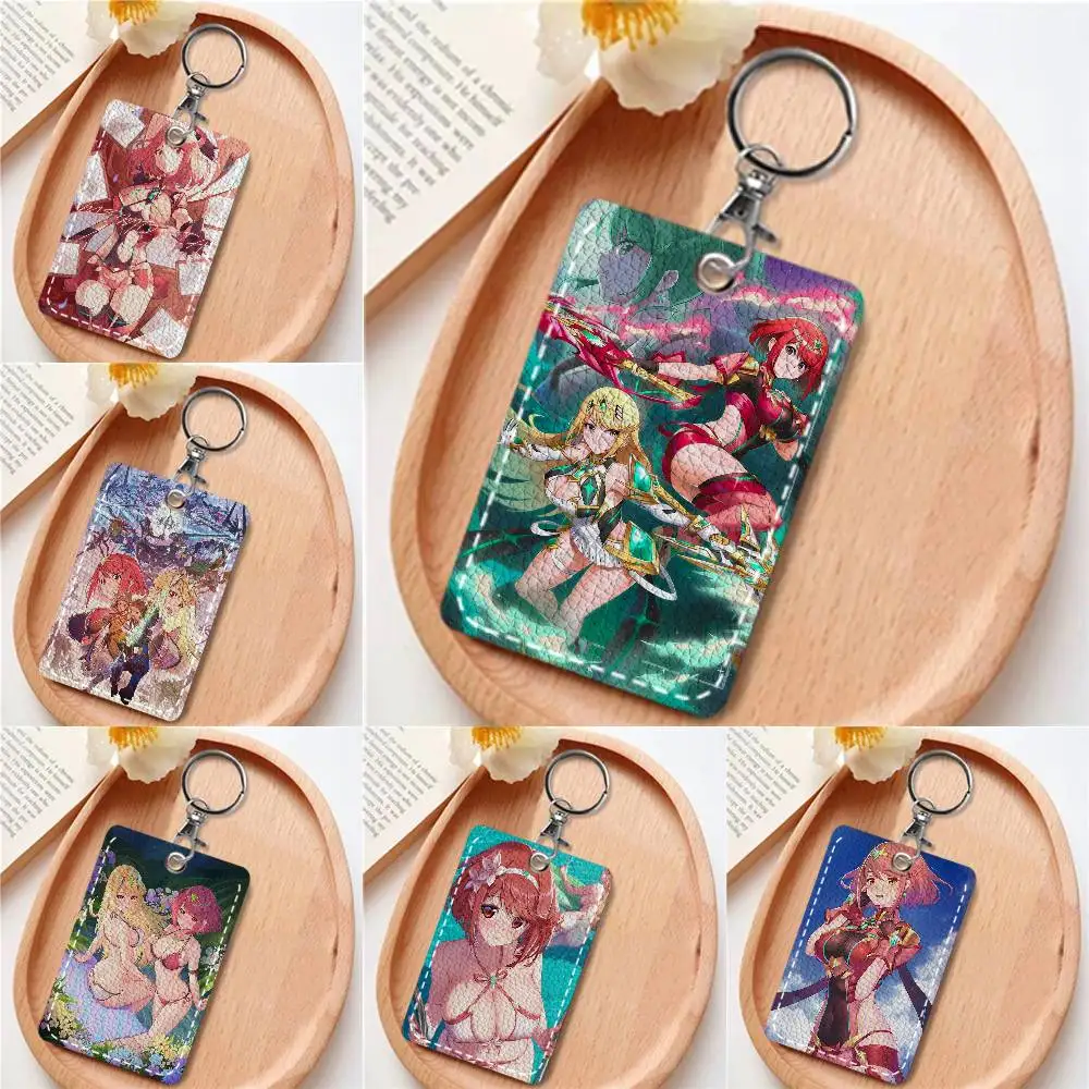 

Xenoblade Chronicles 2 Pyra Anime Anime Card Holde Applicable To Credit Cards Bus Card Soft Leather