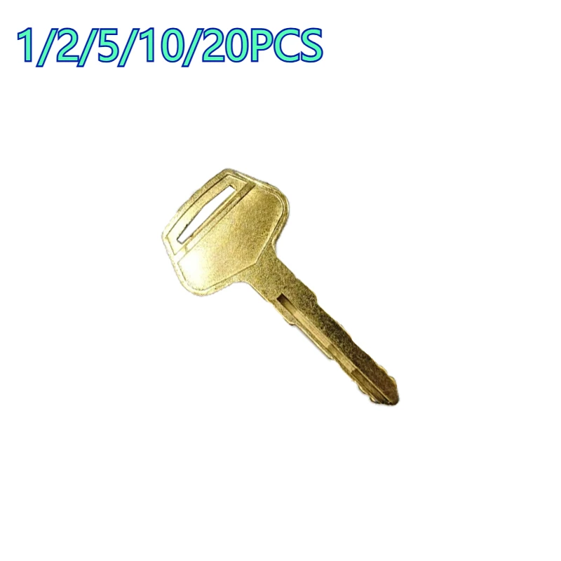 1/2/5/10/20PCS  Keys Fits for PC-7 Series 60/120/130/200/210/220/ 300/360-7 Copper Excavator Ignition Key Parts