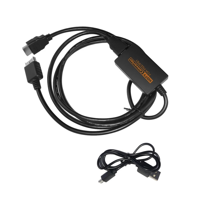 For PS1/2 to Converter Adapter Video Converter for HDTV Monitor High Defination 720P 1080P Cable