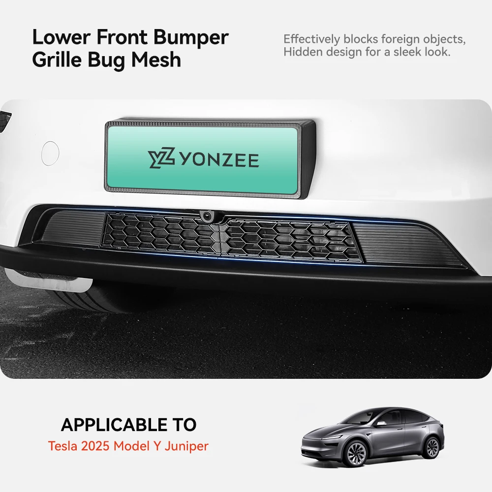 YZ Air Inlet Protective Cover For Tesla Model Y Juniper Anti-insect Anti-fouling Front Air-Conditioning Cover