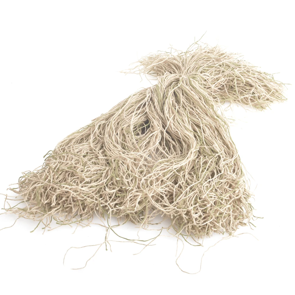 Ghillie Suit Thread, Bionic Camouflage Grass String, DIY Camo Material for Hunting Concealment