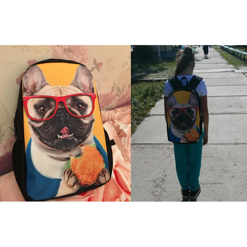 Mochilas escolares con estampado 3D de gato para niños y niñas, mochila escolar de 16 pulgadas, bolsa de libros para estudiantes de primaria
