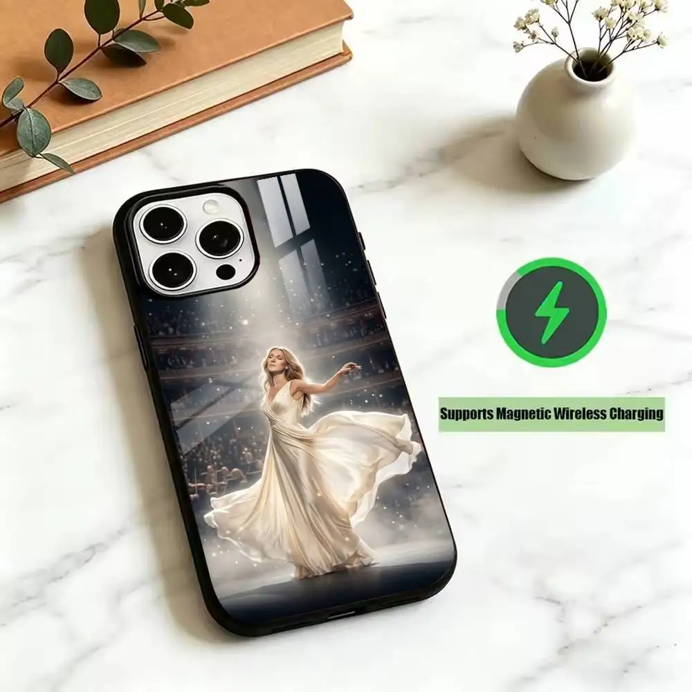C-C-Celine D-Dion-Canada-Singer  Wireless Magnetic Charge Phone Case For iPhone 17,16,15,14,13,12,11Plus,Pro,Max
