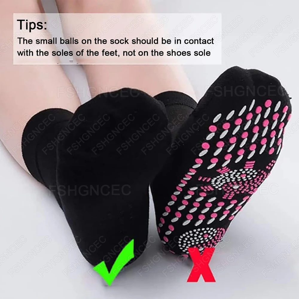 Self-Heating Socks Winter Thermal Insoles for Shoes Woman Man Warm Foot Cushions for Cold Protection Acupressure Massage Sock