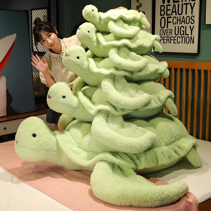 

Large Size Turtle Plush Toy Soft Cute Sea Turtle Stuffed Animal Cushion Pillow for Kids Adults Bed Sofa Decor Birthday Gift