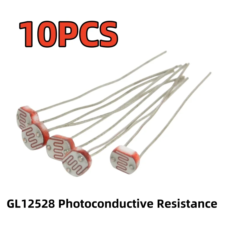 10 ADET GL12528 Fotoleşken Direnç 12528 Işığa Bağımlı Direnç LDR 12 MM Fotodirenç
