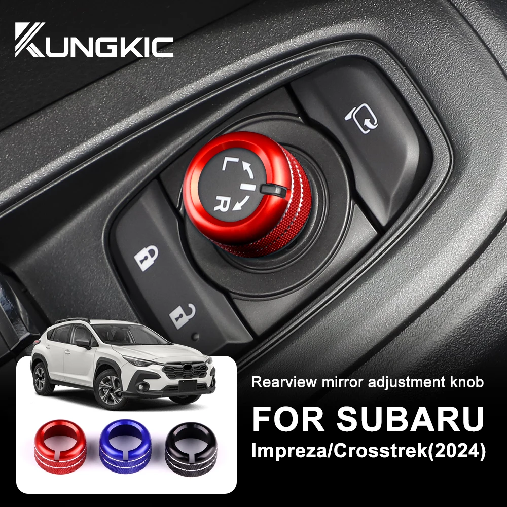 Covers For Subaru Crosstrek Impreza 2024 Air Conditioner Outlet Metal Knob Cover Interior Rings Accessories Trim