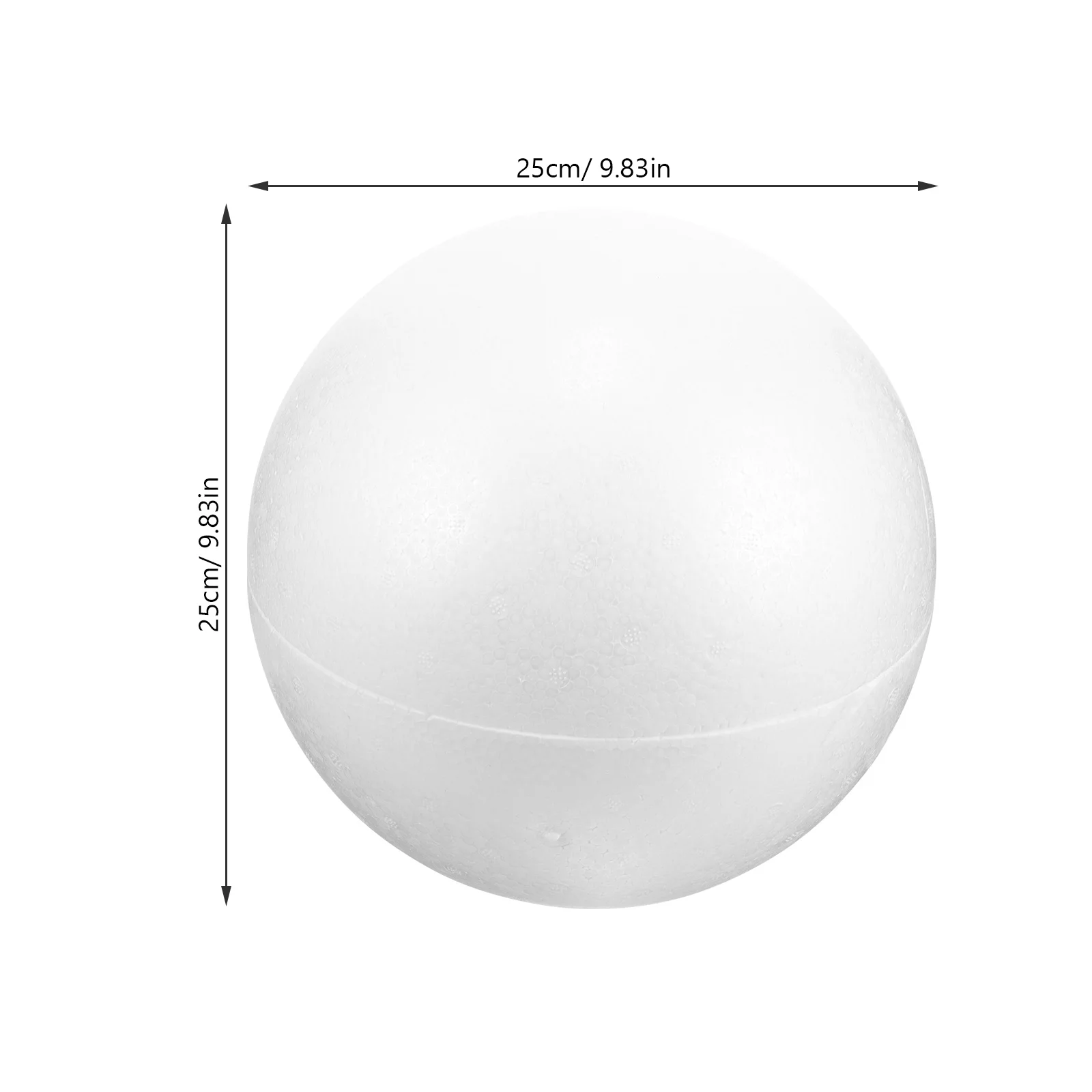 كرة إسفنجية بيضاء مقاس 6 سم لتزيين الحرف اليدوية لتزيين حفلات الزفاف وعيد الميلاد من الفوم مستلزمات النمذجة اليدوية