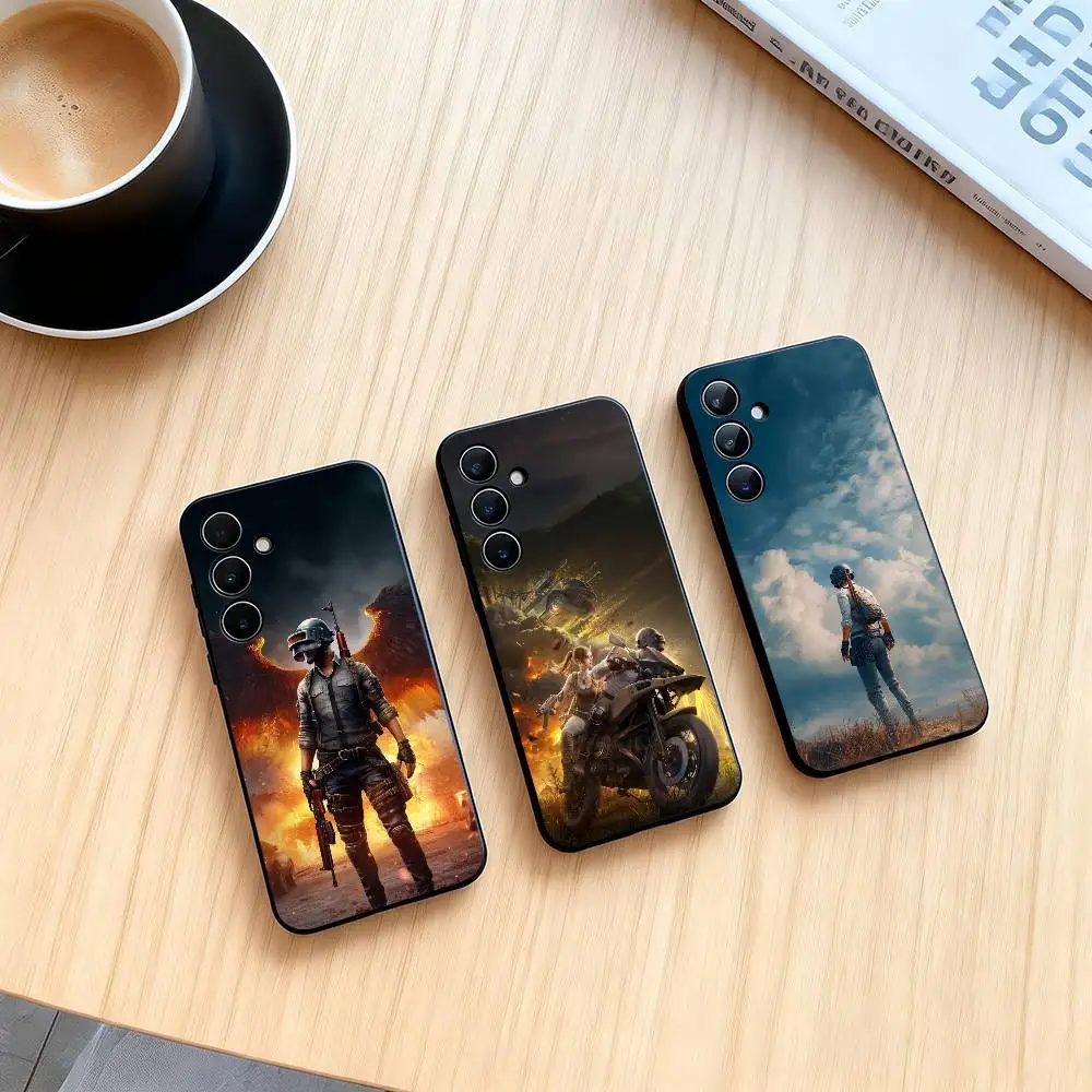 P-PUBG M-MOBILE  Phone Case For Samsung Galaxy A73,A72,A71,A70,A53,A52,A51,Others Soft Black Cover