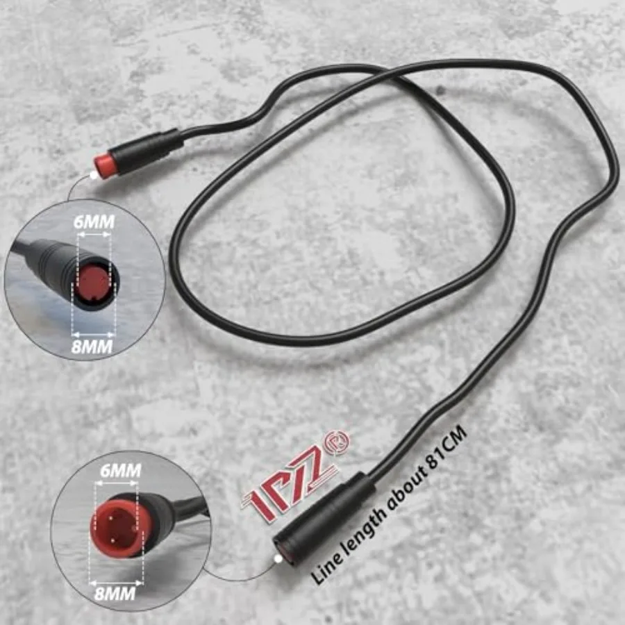 EB1X02 دائم مقاوم للماء 2 دبوس موصل 2 أسلاك اليسار اليمين الفرامل الإلكترونية رافعة الملحقات للكهرباء ycle EBike سكوتر