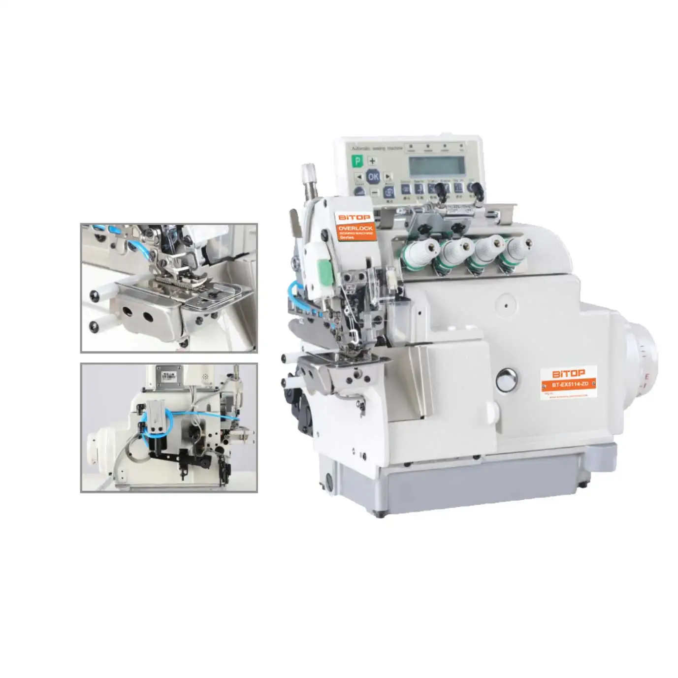 EX5114-ZD China Single Needle Computerized Overlock Sewing Machine for T-shirt Cuffs