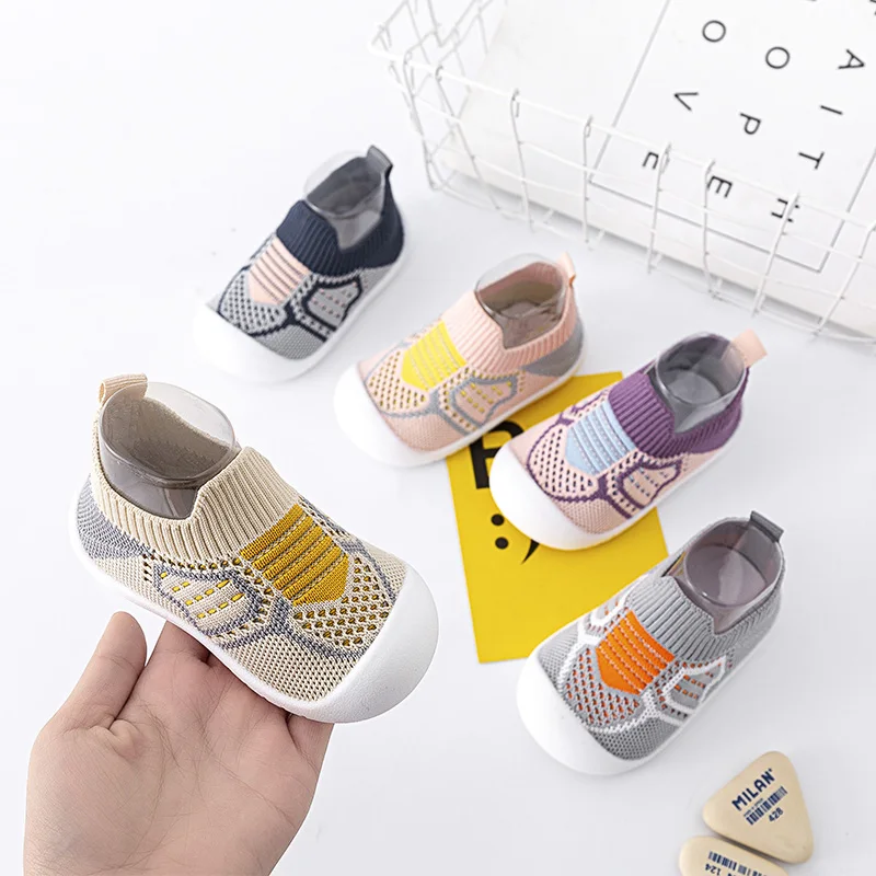 

Spring Summer New Baby First Walker Breathable Mesh Infant Toddler Shoes Soft Bottom Kids Girls Boys Slip-On Casual Sneakers