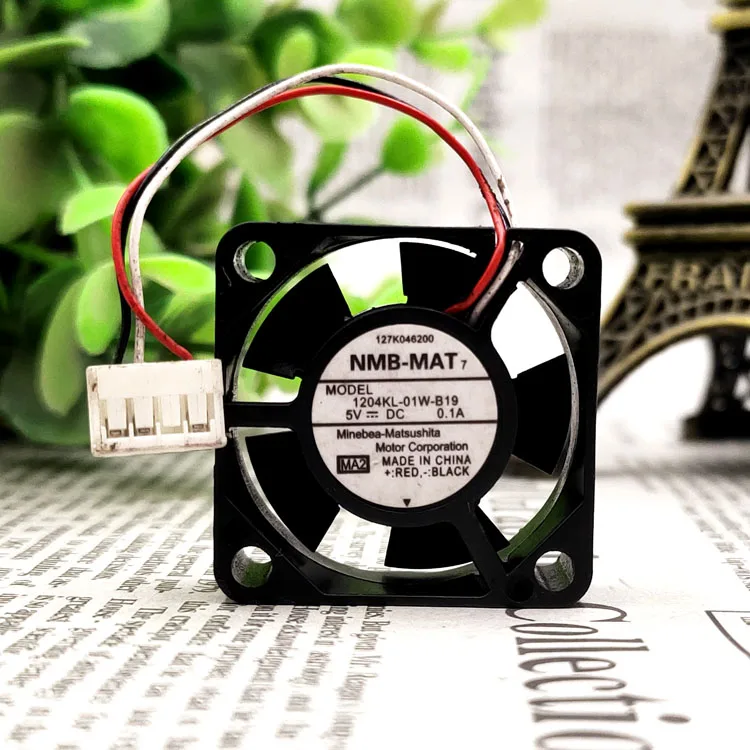 

NMB-MAT 1204KL-01W-B19 3cm 3010 5V 0.1A 3-Wire Small Cooling Fan
