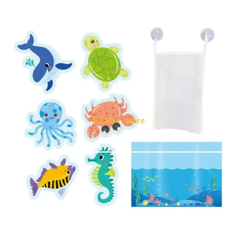 Y4QA Baby Bath Toy Bathtub Water Toy Floating Bathroom Toy EVA Bath Toy for Toddlers