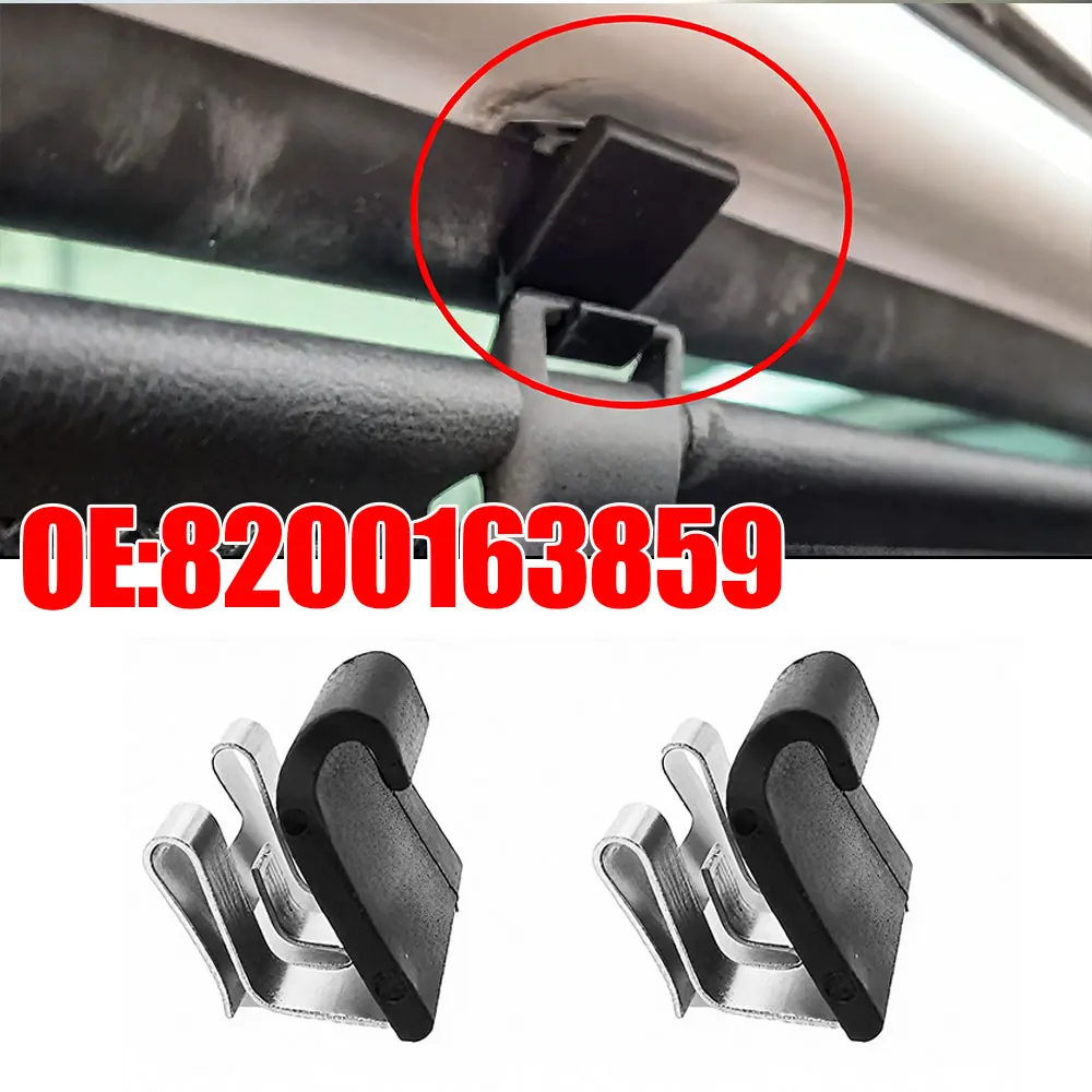 4 Uds. Clip de cortina para puerta trasera de coche, gancho de soporte lateral para puerta para Renault Megane 2 3 Fluence Laguna 2 Scenic 8200163859