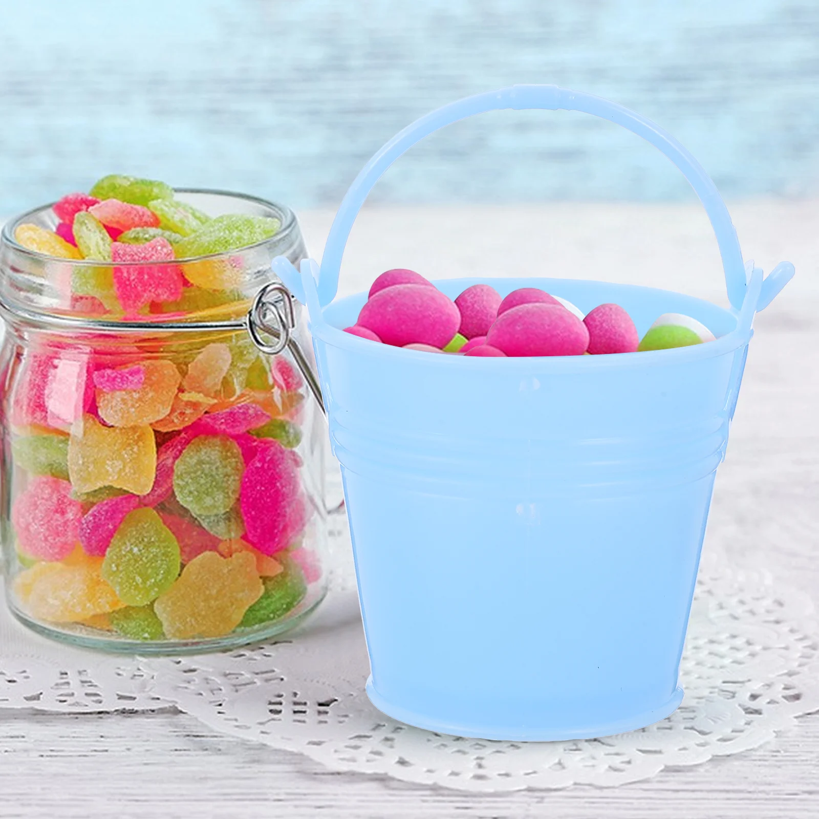 12pcs Mini Snack Bucket Candy Box Gift Packaging Decorative Storage Buckets Multi Functional Safe Smooth Wear