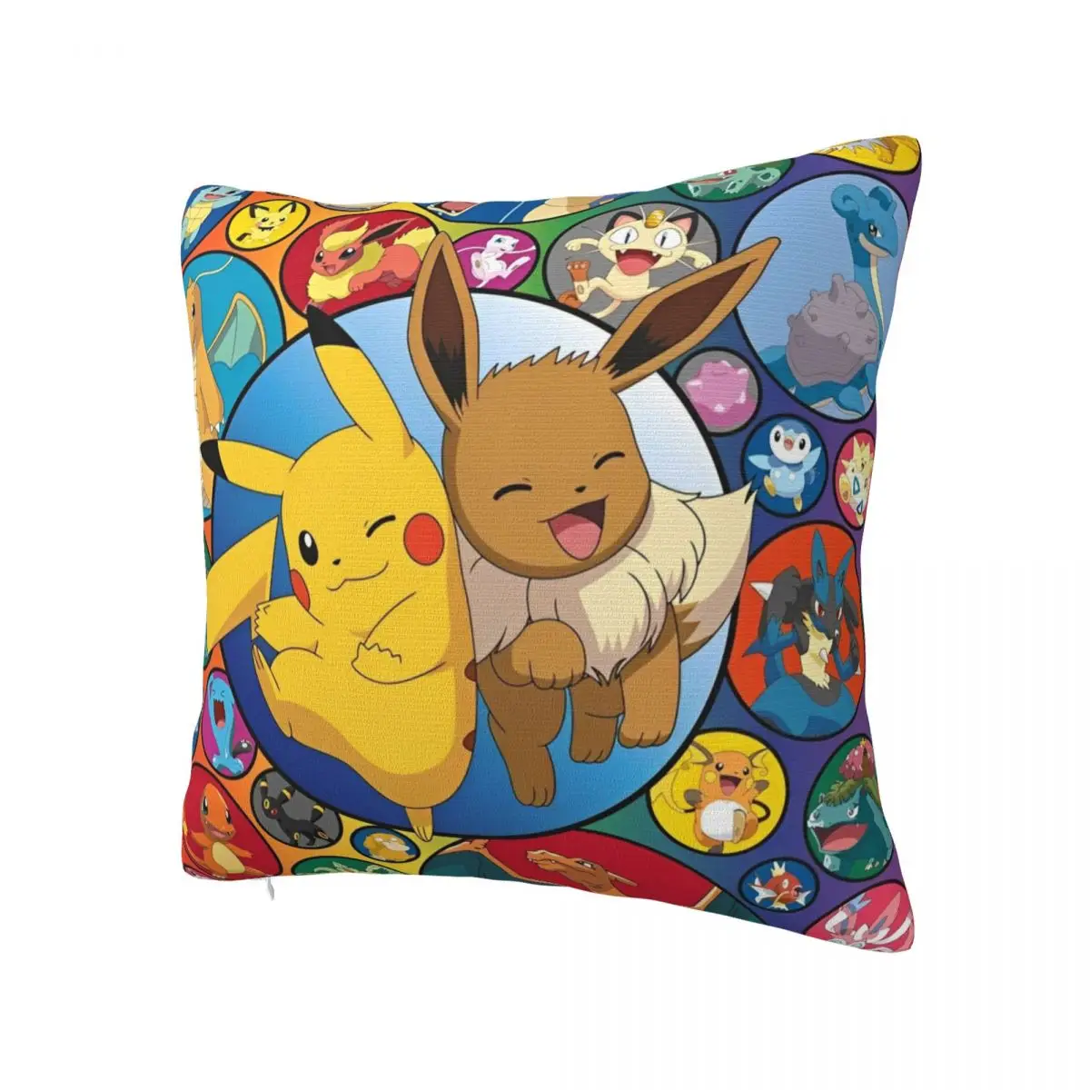 Pokemon Pikachu Anime Pillowcase Printing Cushion Cover Decor Cute Cartoon Game Throw Pillow Case Cover Home Wholesale 40*40cm