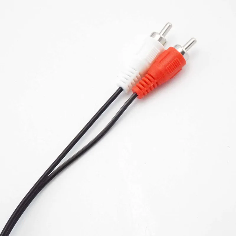 2RCA męski do 2 RCA męski kabel Stereo podwójny kabel Audio kabel AV do TV DVD wzmacniacza dźwięku CD E1