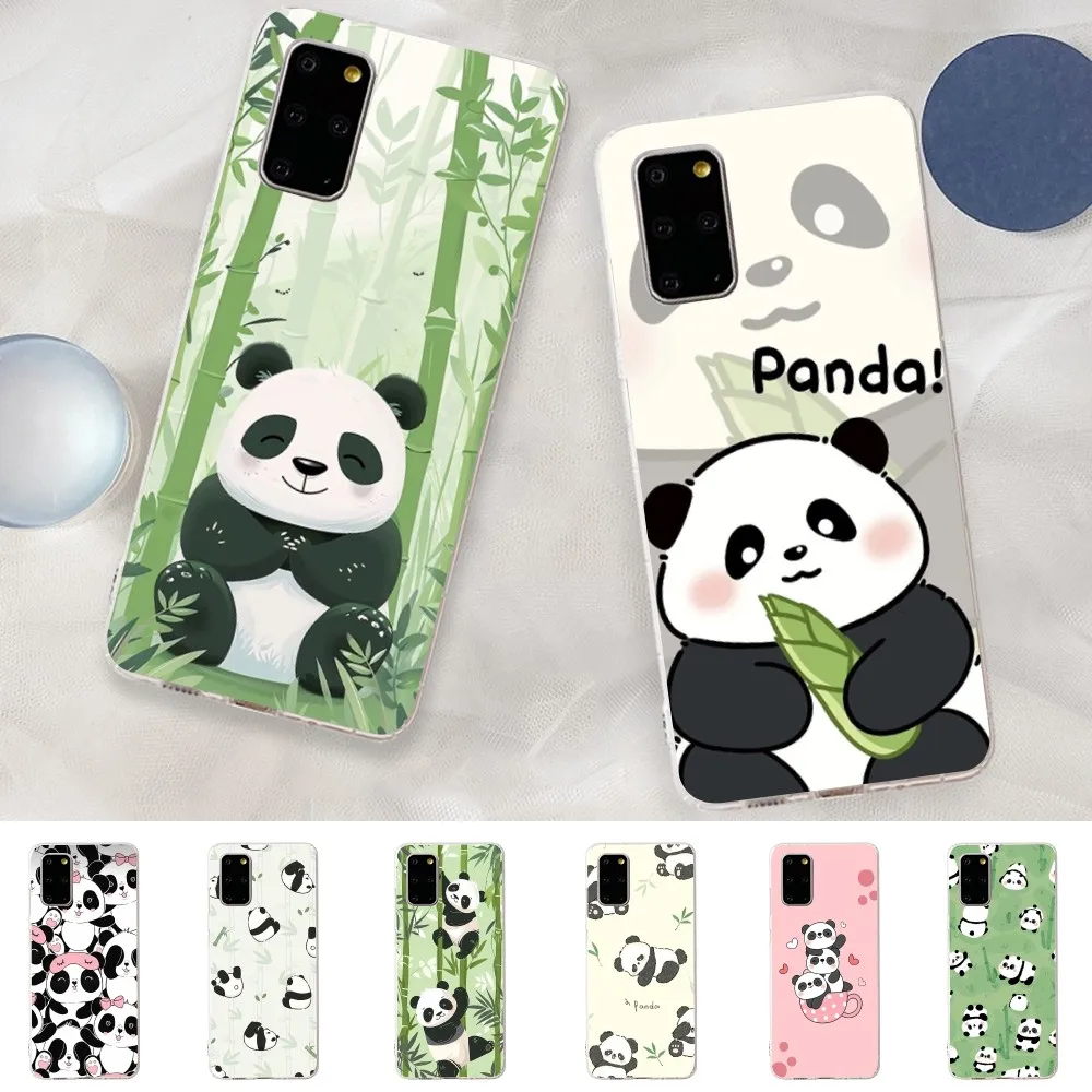 

Panda Cute Phone Case For Samsung S21 A10 For Redmi Note 7 9 For Huawei P30Pro Honor 8X 10i Cover