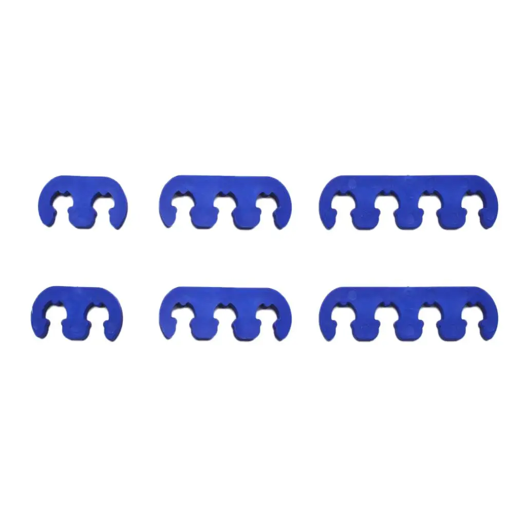 

Car Engine Spark Plug Wire Separators Blue Plastic Clip in Dividers 2 3 4 Wire Holder Set for Universal Fitment
