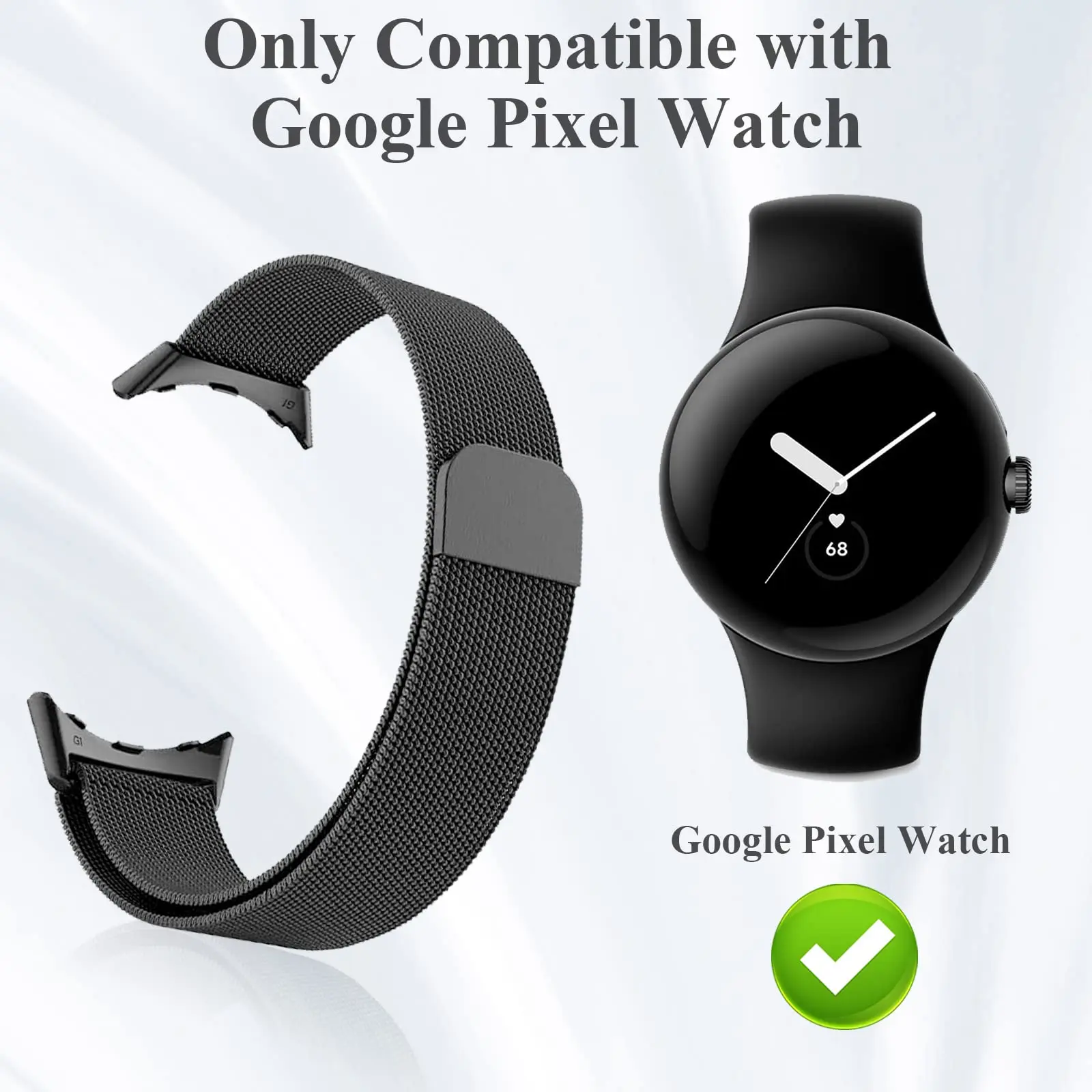 Milanese Loop Strap for Google Pixel Watch Band Pixel Watch Metal Links Band Active Bracelet Replacement Smartwatch Accessories image 3