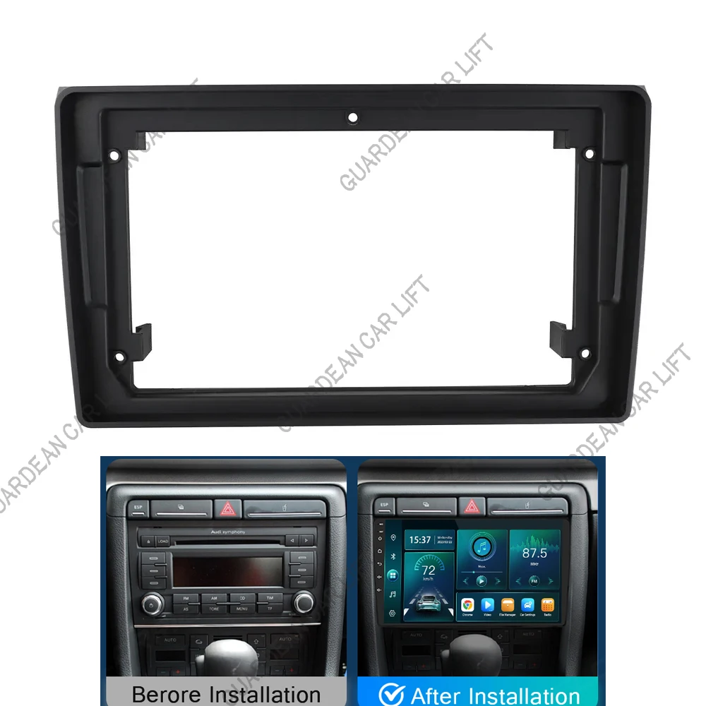 

For AUDI A4 2002-2008 (9 Inch) Car Radio Fascia MP5 WIFI GPS Video Player 2 Din Head Unit Stereo Panel Dash Frame Trim Kit