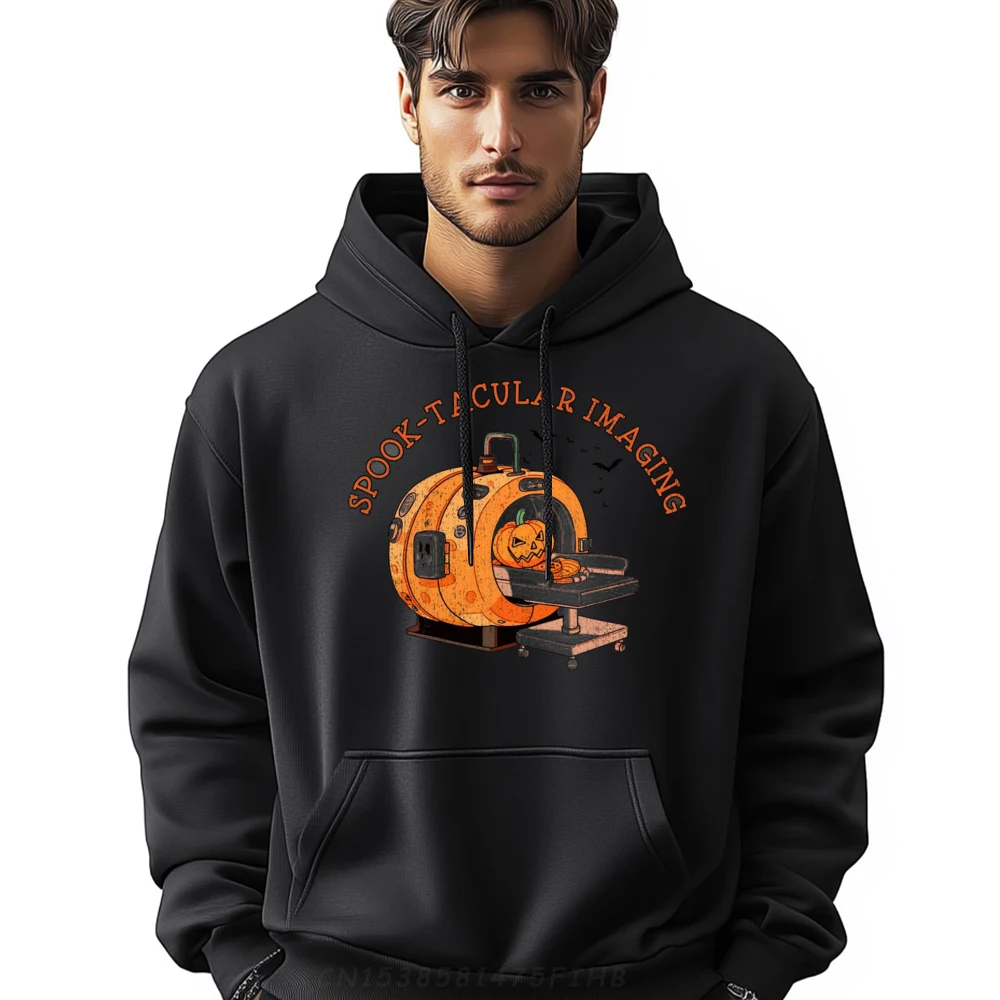 Mri Halloween Ct Technologist Pumpkin Radiology Halloween Fa Cute Oversized Hoodie Men Clothes