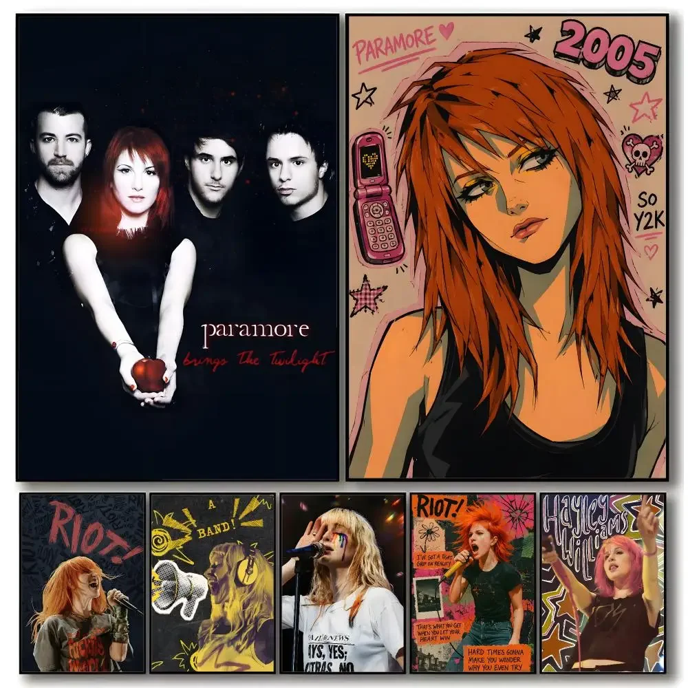 Rock band Paramore Poster Aesthetic Dorm & Bedroom Wall Art Decor