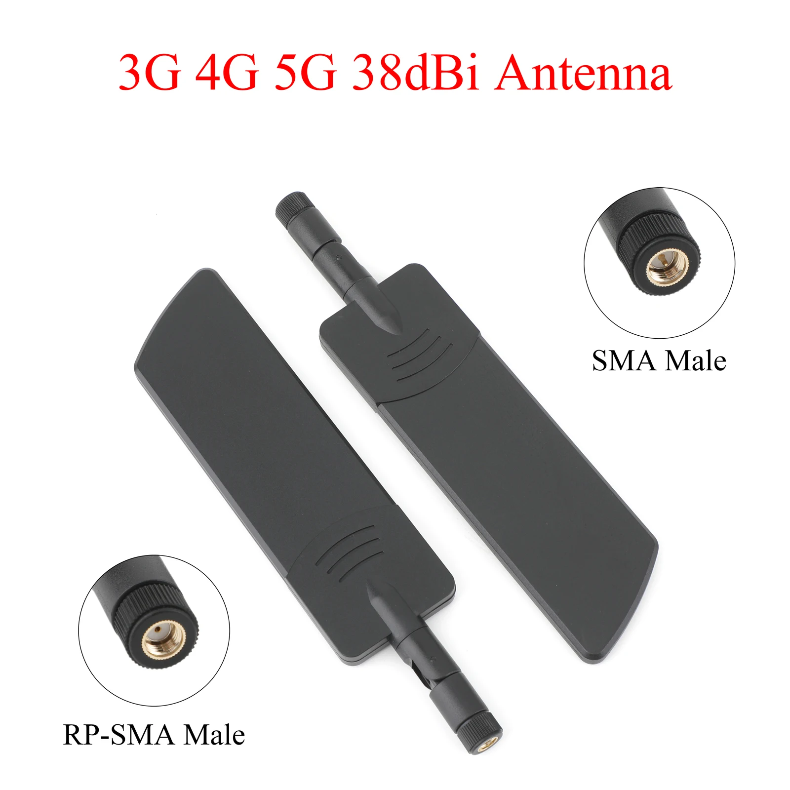 2/4PCS 5G 38dBi Router Omni Antenna SMA/RP-SMA Male 600-6000Mhz For Computer Network Card WLAN Router For ASUS Router