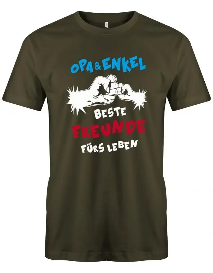 Opa Und Enkel Beste Freunde Fürs Leben Comic Herren T Shirt