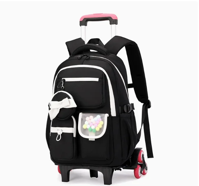 School Rolling Backpack For Girls School Wheeled Backpack Kids Travel Trolley Luggage for Girls School wheeled backpack Bag
