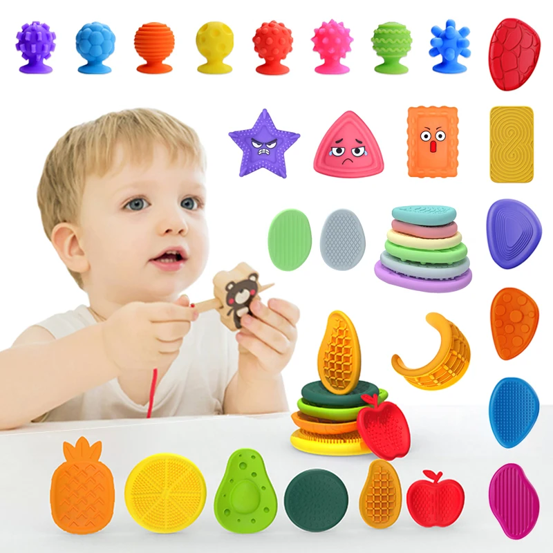 Lot 6 Pierres D'Inquiétude Fidget Toys – Textures Variées – Anti-Stress TDAH Autisme – Silencieux – Coffret Cadeau – Enfant Adulte