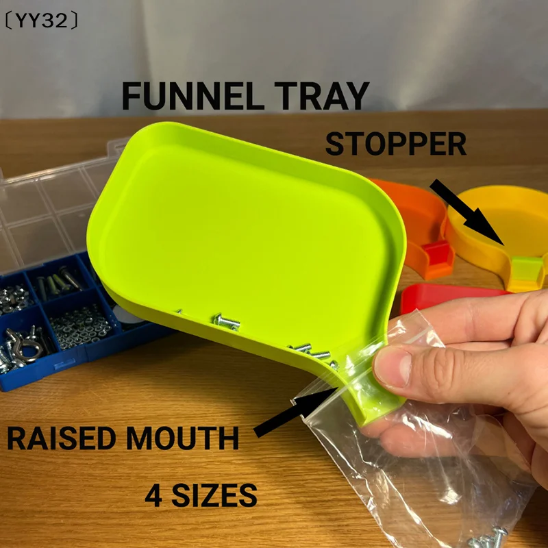 Tray With Barrier Plug Screw Nut And Bead Storage Tools Plastic Small Items Storage Box Tools Tray Portable Sorting Tray〔YY32〕