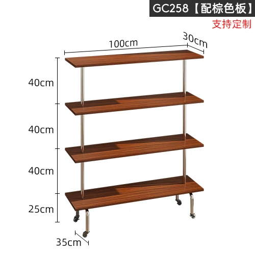 

clothing store floor-to-ceiling display rack, black multi-layer steel shoe and bag display rack, shoe and bag