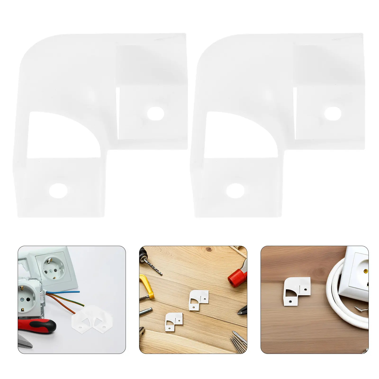 10Pcs Plastic Strip Light Corner Connectors V Shape 90 Degree Turning Channels for Residential Commercial Lighting Sleek Design