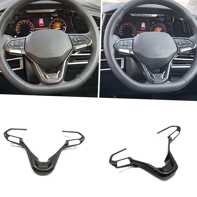 

For Volkswagen VW Talagon 2021-2024｜Trim｜Sticker Cover Frame Button Control Trim Wood Grain ABS Carbon Fiber