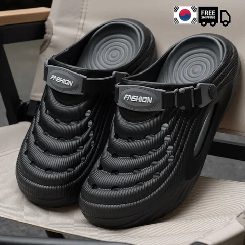 🚀국내당일출고🚀2025남여 여름 슬리퍼 남성 나막신 플랫폼 여성 비치 샌들 야외 캐주얼 미끄럼 방지 신발 남성 샌들