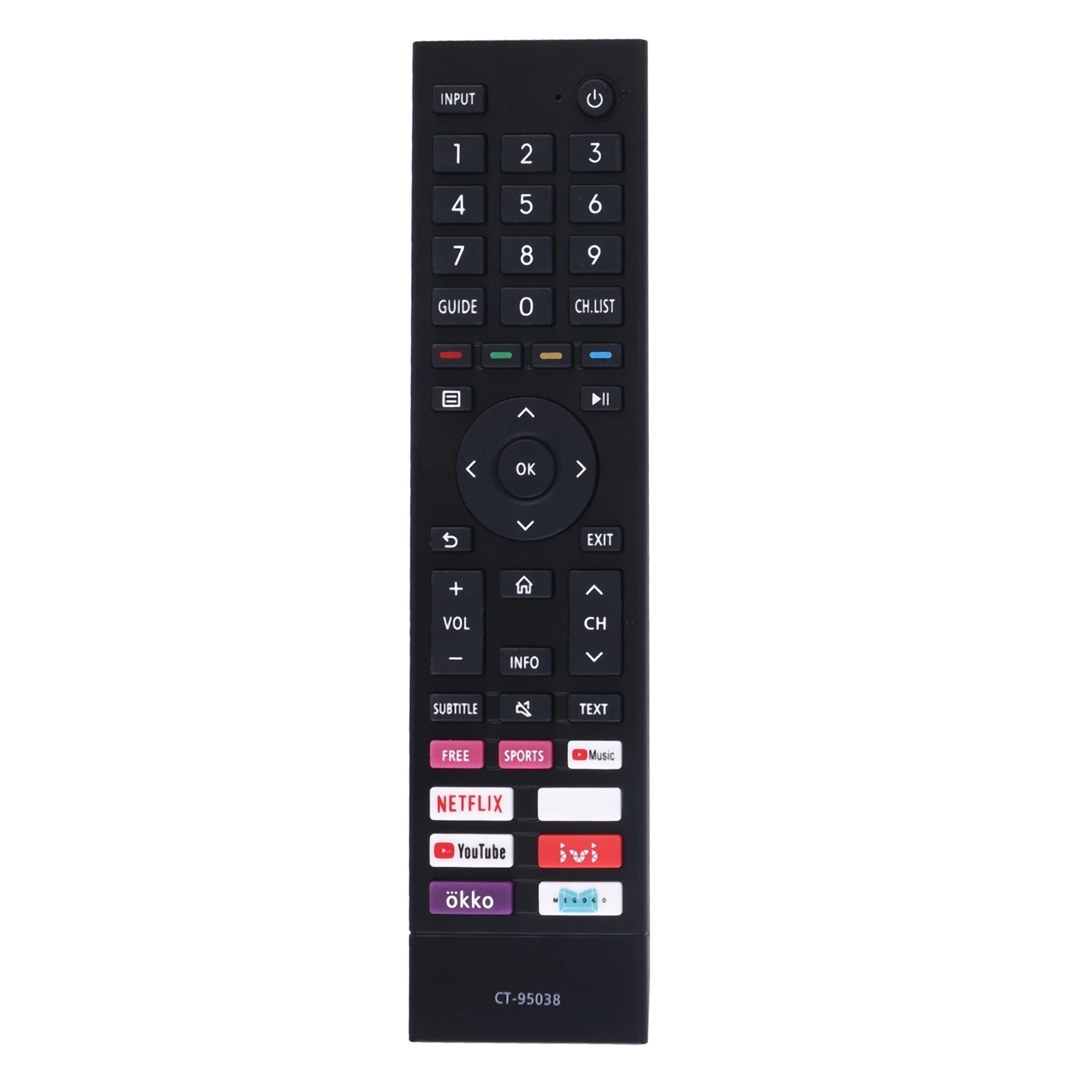 Mando a distancia de repuesto CT-95038 para mando a distancia de TV Toshiba