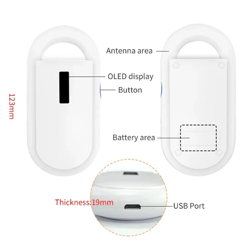 ماسح ضوئي رقمي محمول باليد للرقائق الأليفة ، قارئ RFID لرقاقة الحيوانات لإدارة الكلاب والقطط ، PT160 ،