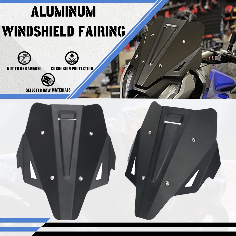 

FOR YAMAHA MT-07 MT07 2021-2022-2023-2024 Motorcycles Accessories Windscreen Fairing Sport Screen Windshield Deflector Aluminum