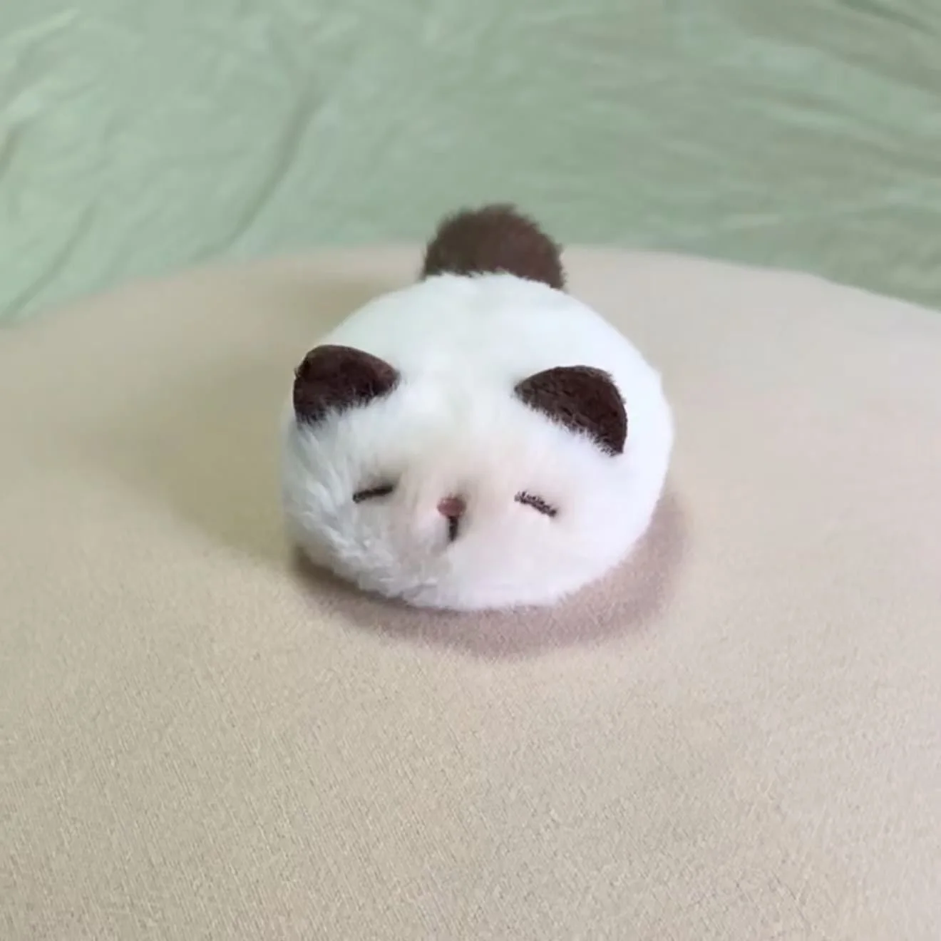 1 Stück Kawaii Plüsch-Siamese-Katze Entenschnabel-Haarspange Weiche Flauschige Cartoon-Katzen-Haarspange Süßes Tägliches Haaraccessoire für Frauen und Mädchen – Detail 3