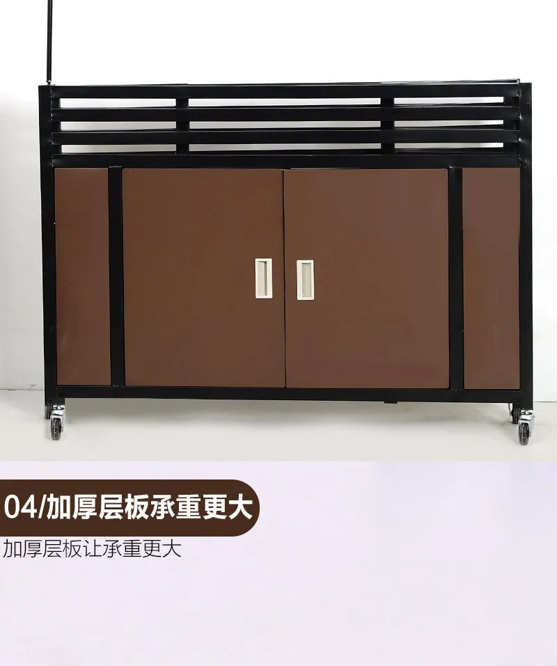 Thickened adjustment folding promotion table, supermarket promotion car, clothing store, flower car, shopping mall sale, truck