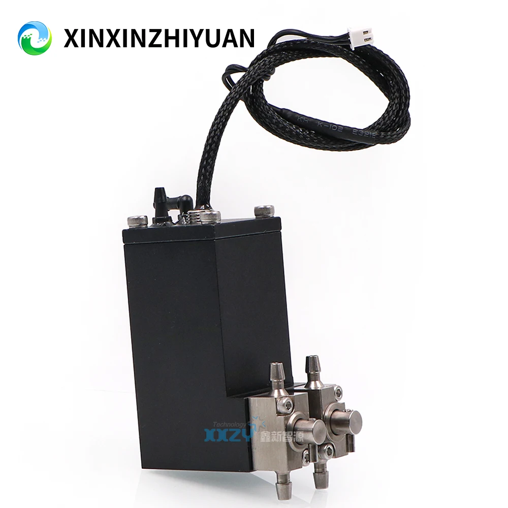 

1PC UV Printer Black Metal Sub Tank 2 Valves 38*44*80MM Ink Cartridge for Inkjet Printer Ink Tank